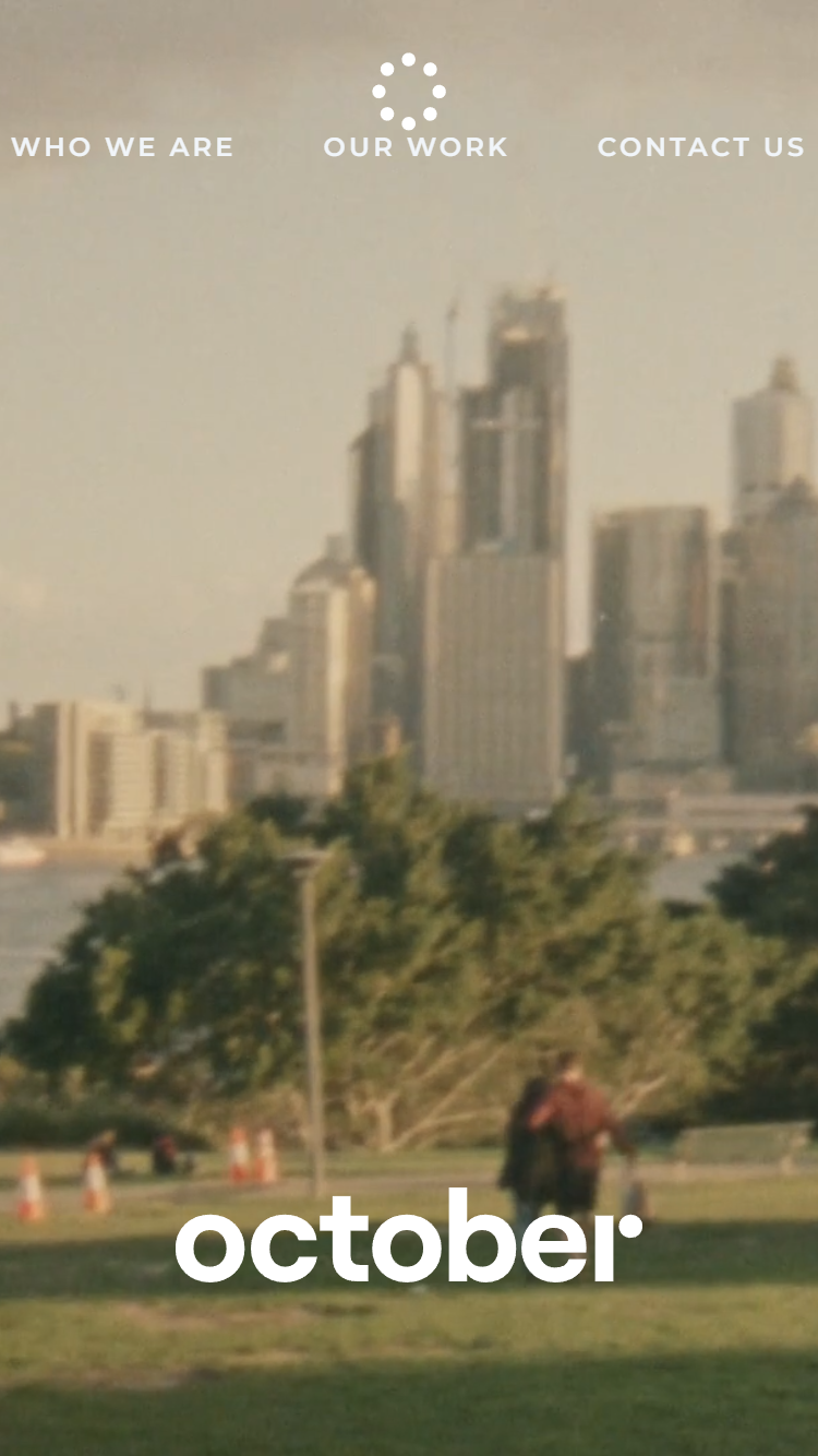 October Web Page Clone